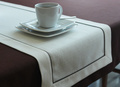 Nakładka 40x140 Len Elegance Biały MT Wypustka Brąz