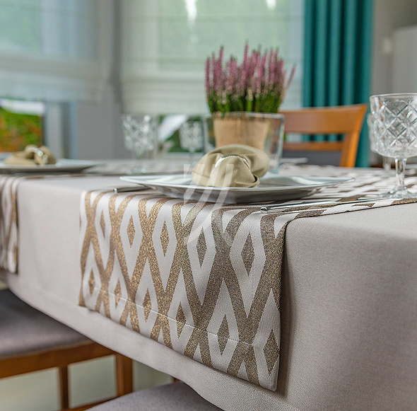 Nakładka Frozen Design Złoto-Beżowa Mankiet 40x140