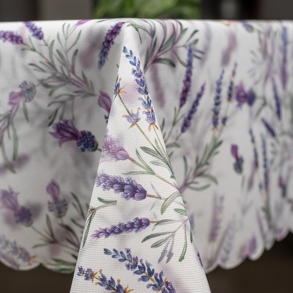 Obrus Flowers W127 Lawenda New