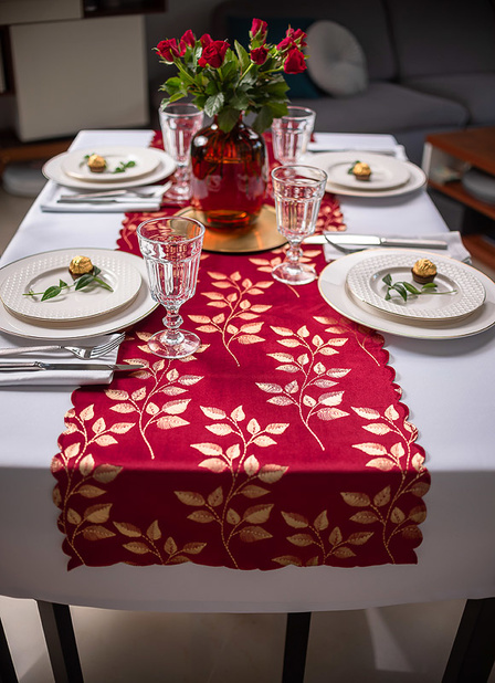 Bieżnik Velvet Queen Czerwony