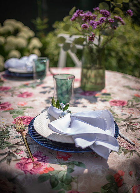 Obrus Florentina Różowy Mankiet 4cm