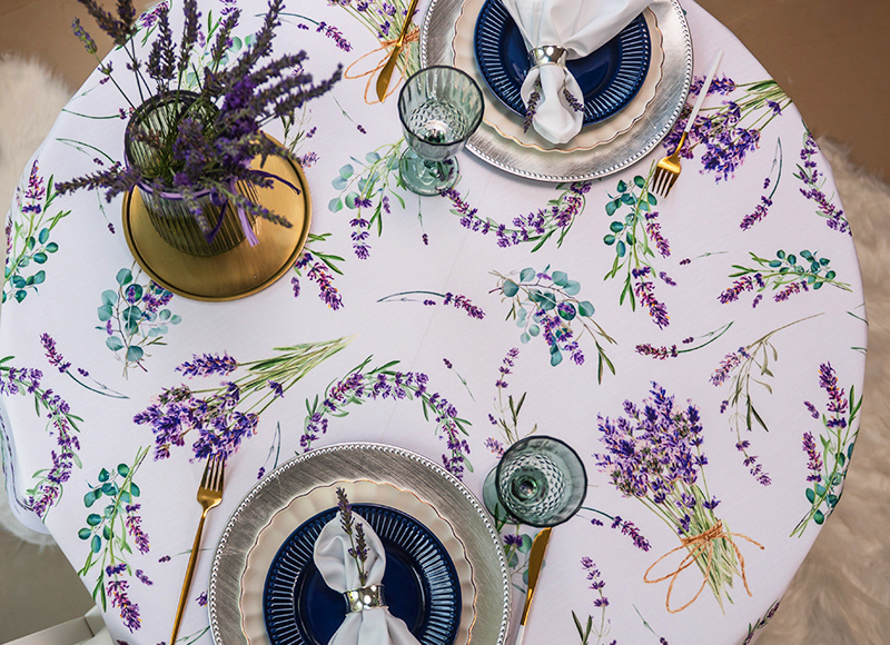 Obrus Lawenda Dreams Mankiet 4cm