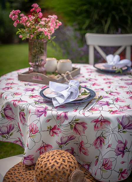 W_Obrus kolo 150 Magnolia Dreams Wypustka