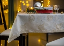 Obrus Frozen Bombki Złote MT