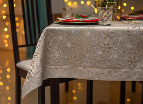 Obrus Świąteczny Gwiazdozbiór Mankiet 6cm