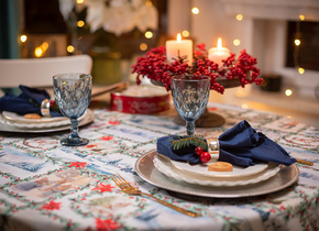 Obrus Świąteczny Christmas Story Mankiet