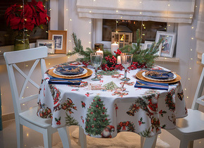 Obrus Zaczarowane Święta Wypustka Brokat