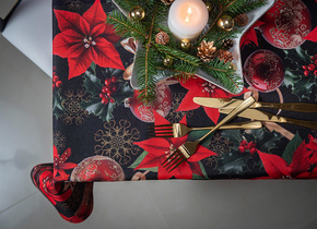 Obrus Christmas Night Mankiet