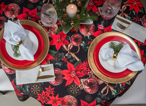 Obrus Christmas Night Wypustka Złota