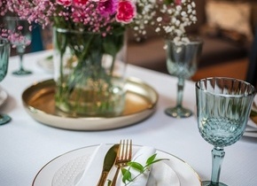 Obrus Len Biały Elegance Lamówka Biała