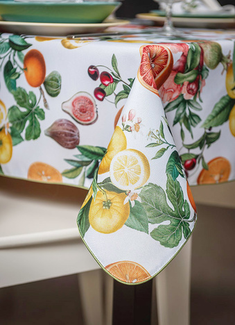 W_Obrus 120x160 Citrus Fiesta Wypustka Zielona