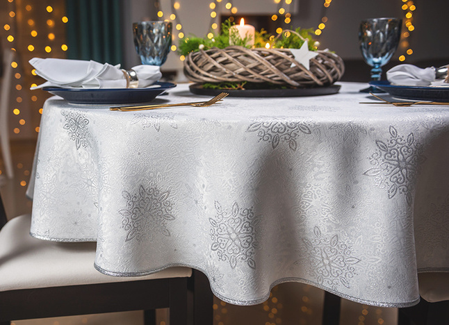 Lamówka Srebrna Brokatowa