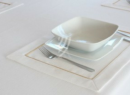 Podkładka Kolekcja Len BŁ WYP ZŁOTY