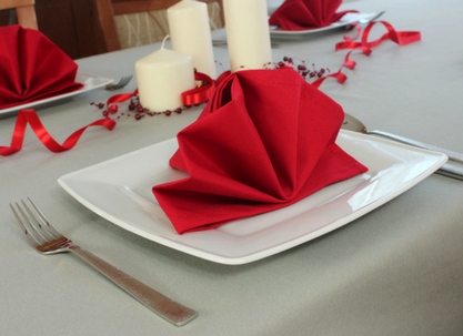 Obrus Pola Jasny Szary Mankiet