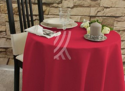 Obrus Gładki Bordo Podszyty