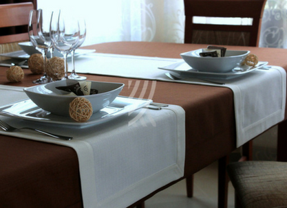 Nakładka 40x140 Len Elegance Biały MT