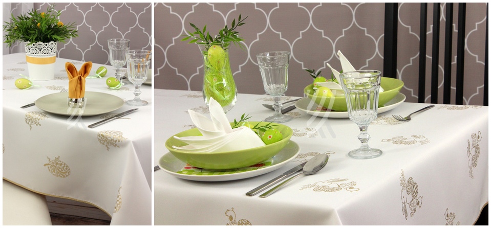 Kraina Obrusów złote zdobienia