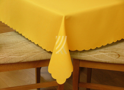 Obrus Len Ciemny Żółty