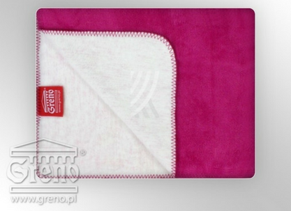 Koc Greno 150x200 GLAMOUR FUKSJA/BIAŁY
