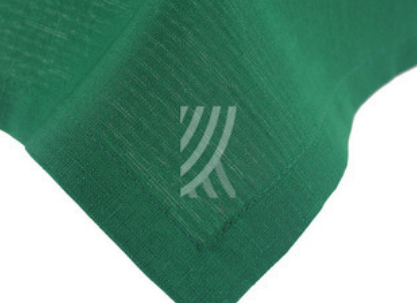 Obrus Len Ciemny Zielony Podszyty Obrus Len Ciemny Zielony Podszyty