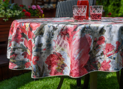 Obrus Flowers W42 Wypustka Kremowa Obrus Flowers W42 Wypustka Kremowa