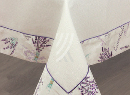 Obrus Len Lawenda W17 Wypustka