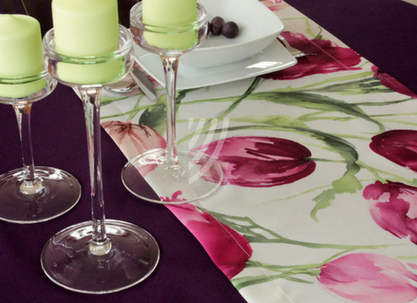 Nakładka Tulipan Fiolet W06 Mankiet 40x140