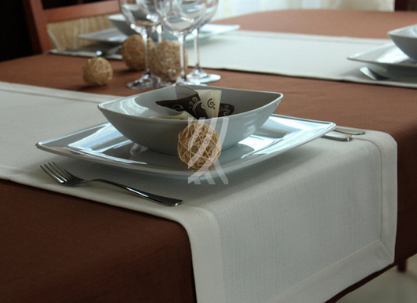 Nakładka 40x140 Len Elegance Krem MT