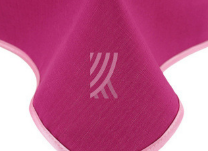 Obrus Len Fuksja LAM J.Róż 014