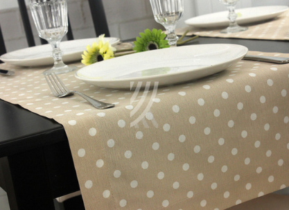 Nakładka 40x140 Groszki Beż Mankiet