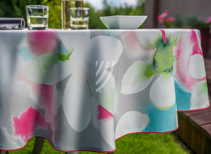 Obrus Flowers W44 Wypustka Różowa