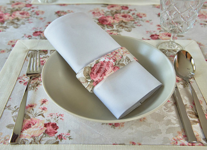 Pierścień na serwety bankietowe Flowers W24W25