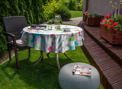 Obrus Flowers W44 Wypustka Różowa