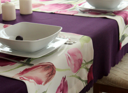 Nakładka Tulipan Fiolet W06 Mankiet 40x140