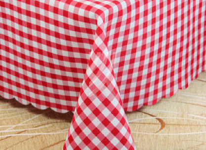 Obrus w Kratkę Italia Czerwony