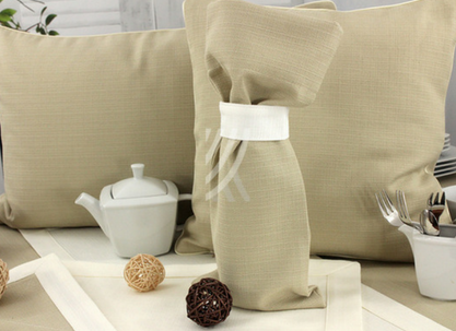 Worek na wino z pierścieniem Kolekcja Len Natura