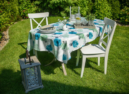 Obrus Flowers W56 Podszyty