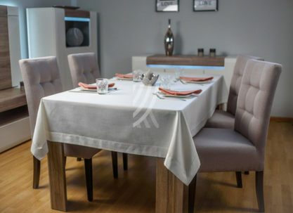 Obrus Pearls Biały Mankiet 6/1