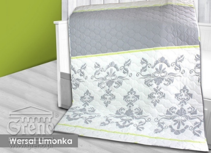 Narzuta/kołdra letnia satynowa 170x210 WERSAL LIMONKA