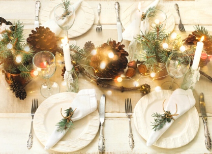 Świąteczne dekoracje stołowe