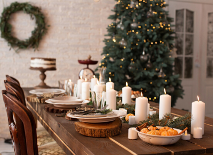 Świąteczne dekoracje stołowe