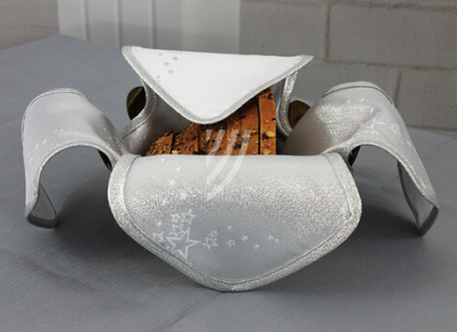 Wkład do koszyka Gwiazdki Srebrne Lamówka Srebrna Brokatowa