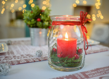Nakładka Świąteczna Mankiet 40x140 Merry Christmas Bordo