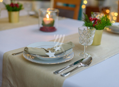 Nakładka Świąteczna Mankiet 40x140 Frozen Christmas Decor Złoty