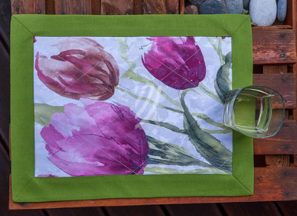 Podkładka Flowers Tulipan Fiolet W06 - POLA