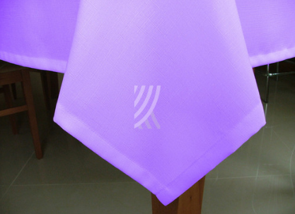 Obrus Len Jasny Fiolet Podszyty