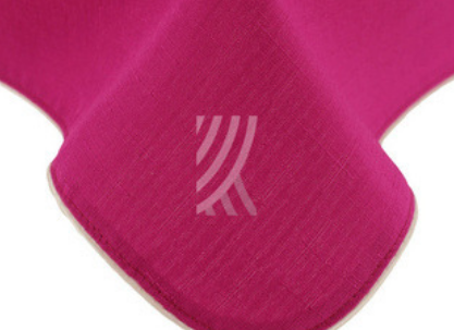 Obrus Len Fuksja Wypustka Krem 006