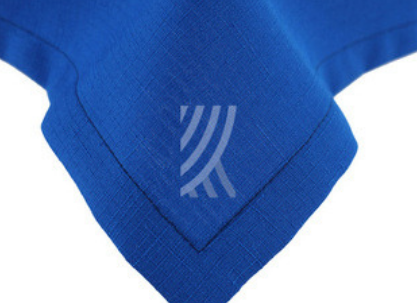 Obrus Len Ciemny Niebieski Podszyty Obrus Len Ciemny Niebieski Podszyty