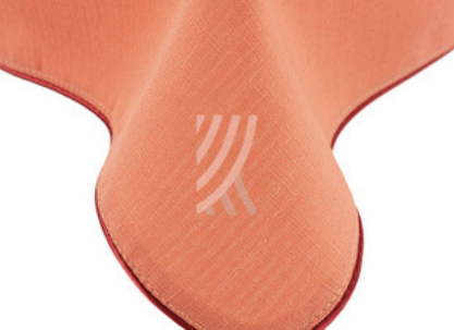 Obrus Len Koral Wypustka Cegła 110 Obrus Len Koral Wypustka Cegła 110