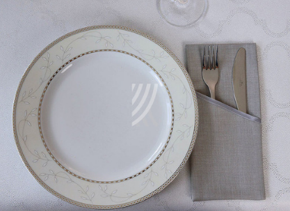 Kieszonka na sztućce Vera Popiel Lamówka Popiel